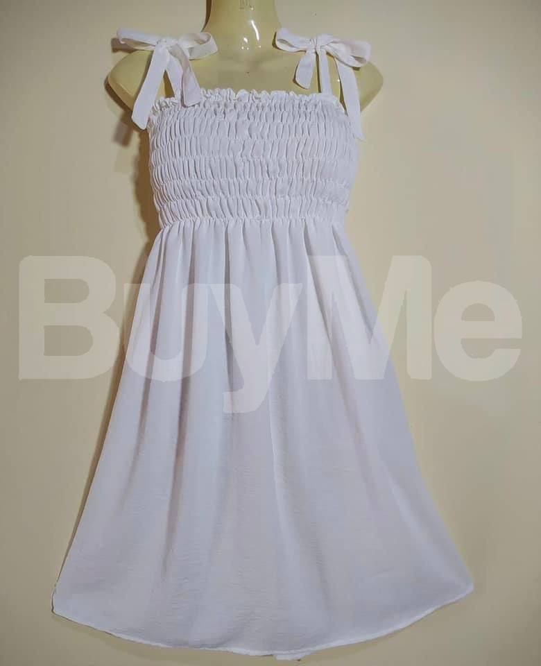 ** WOMENS LONG FROCKS - WHITE **