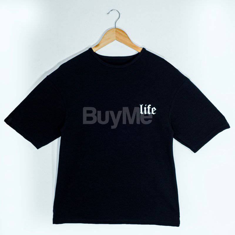WOMEN'S BAGGY TSHIRT - BLACK