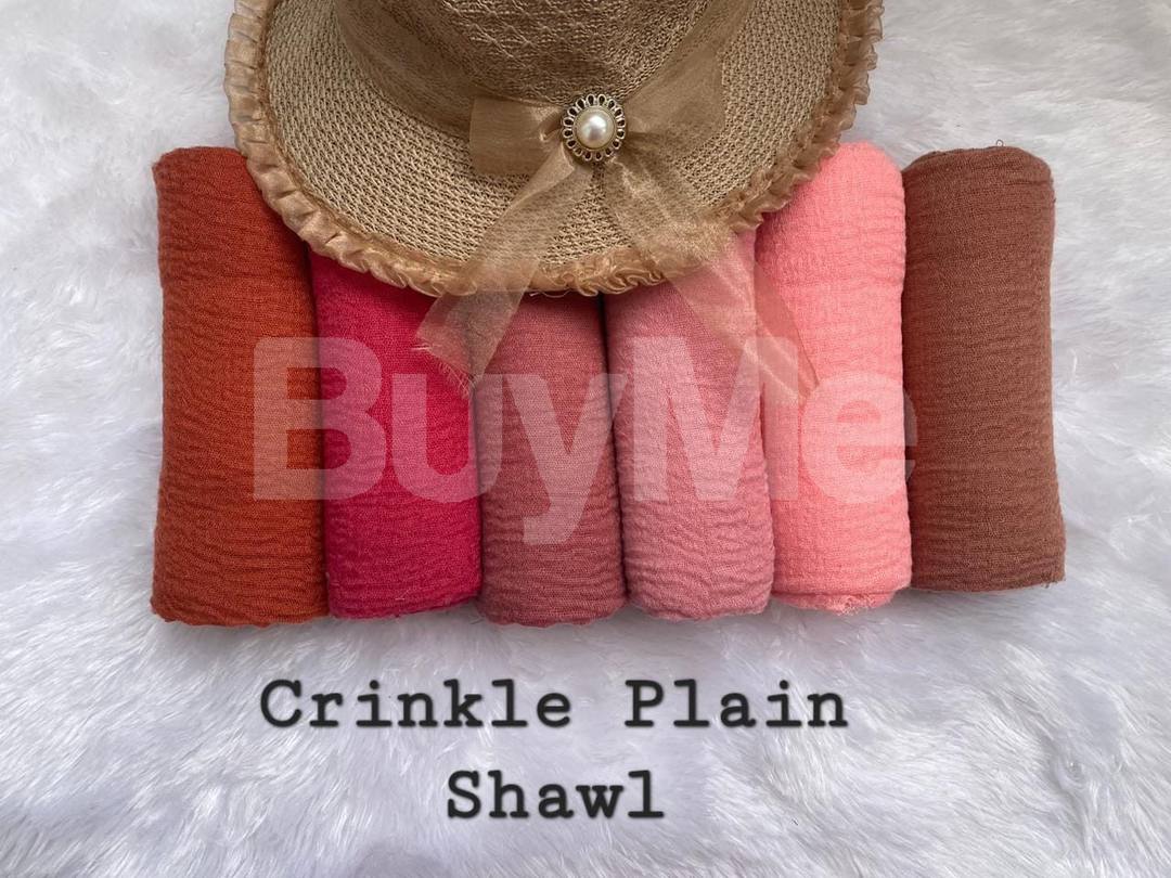 CRINKLE PLAIN BIG SHAWL - COLOR SET 3