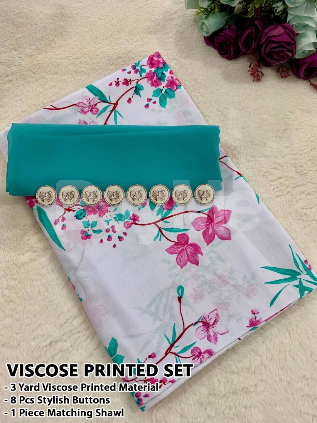 VISCOSE PRINTED - MATERIALS SET