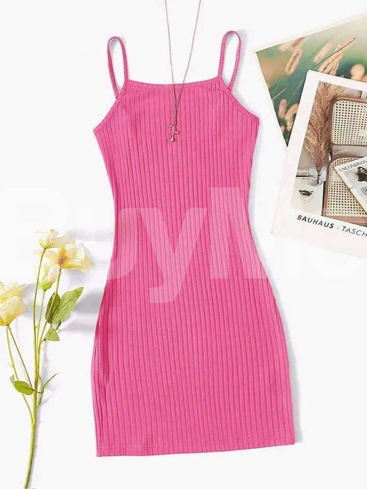 CASUAL WOMEN'S BODYCON DRESS - PINK