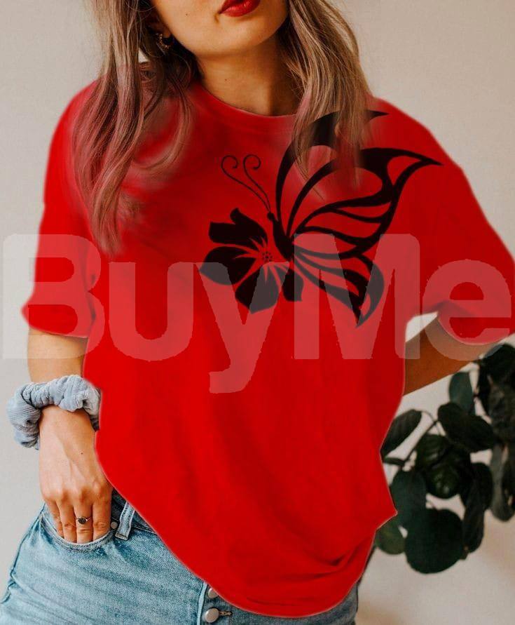 LADEIS T SHIRT - RED