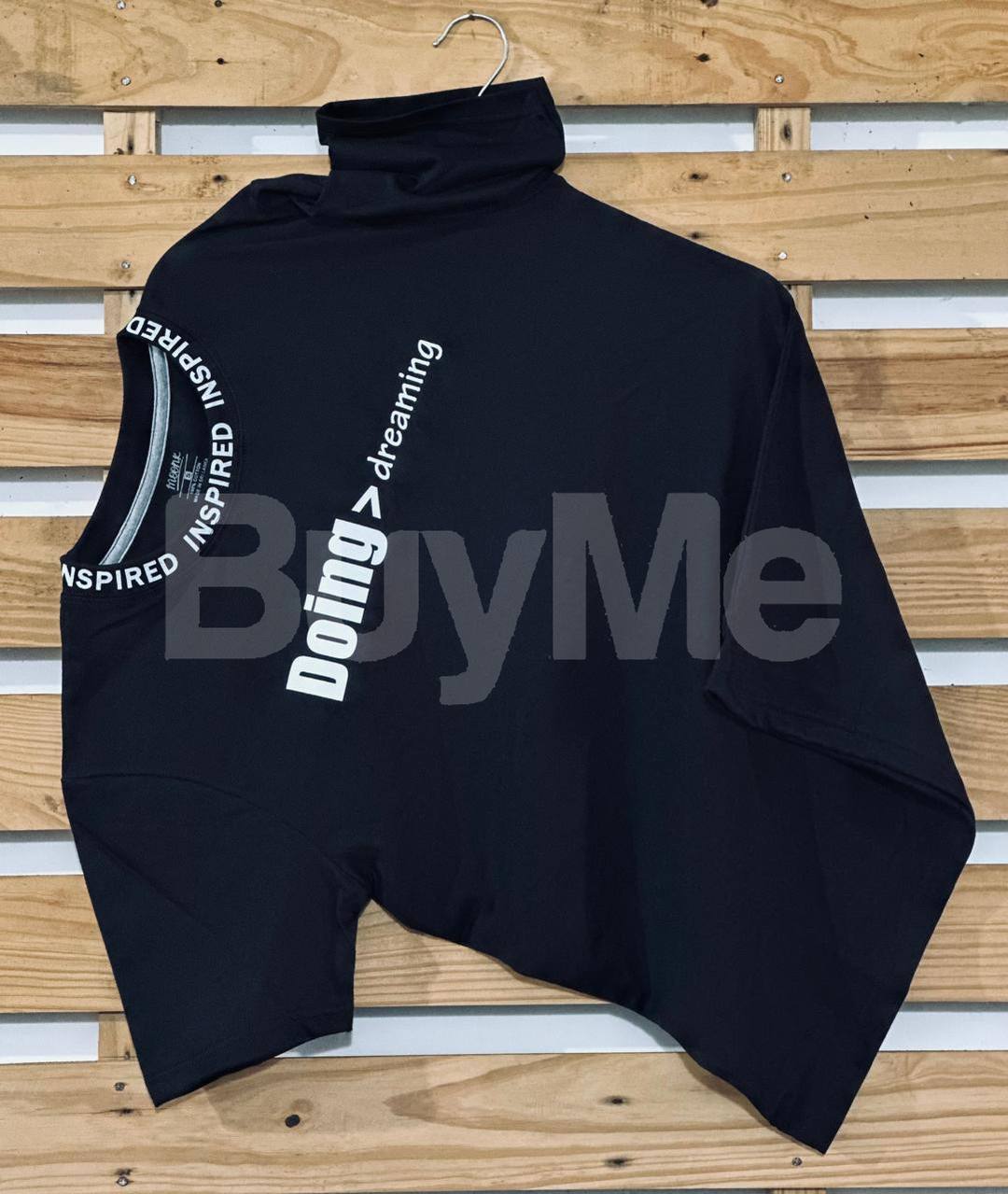 RIB PRINT T SHIRT - DARK