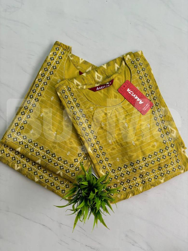 BRANDED KURTI FROM SP FASHION - MUSTARD COLOUR