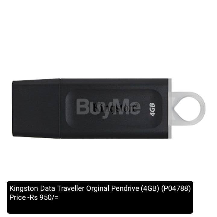 KINGSTON DATA TRAVELLER ORIGINAL PENDRIVE ( 4GB )