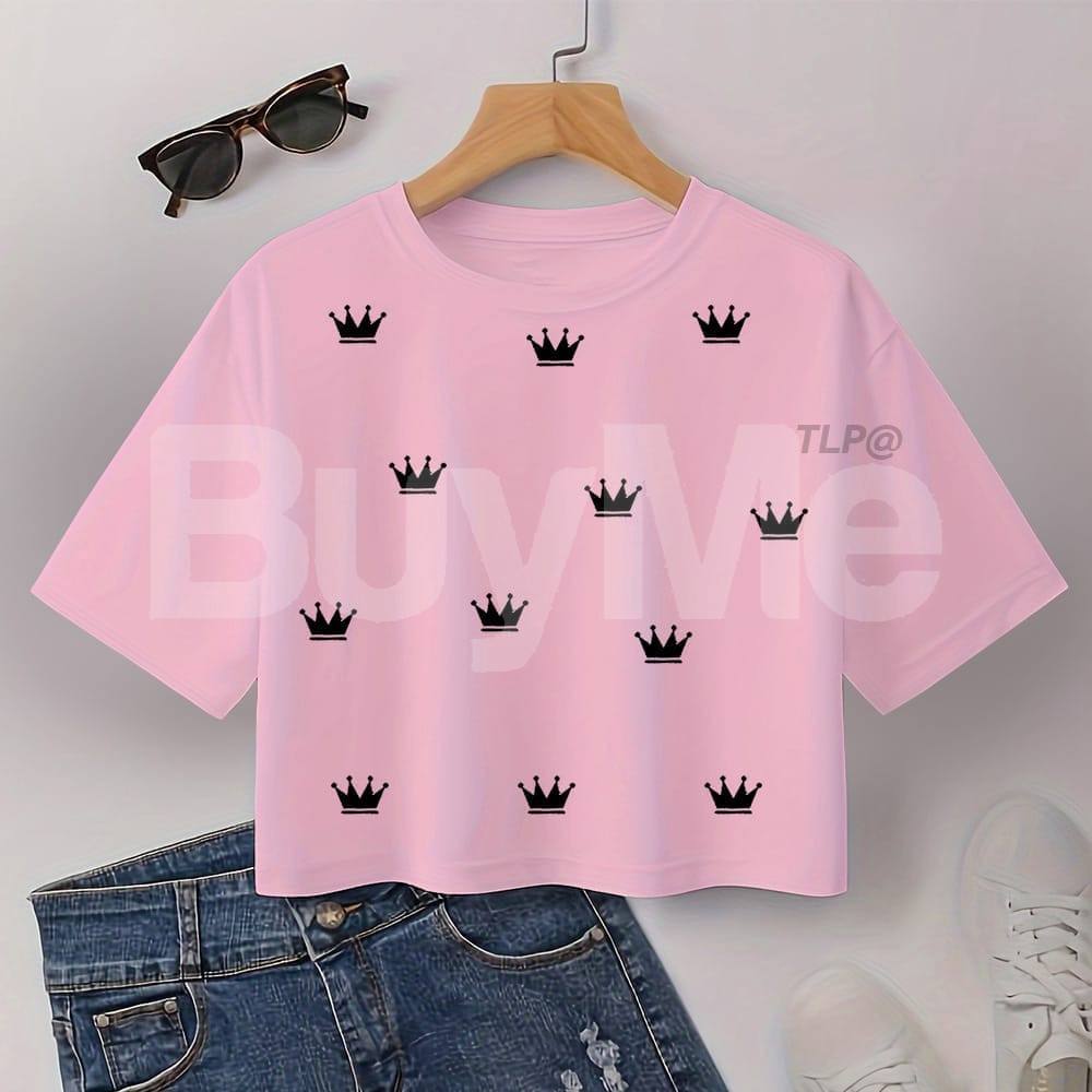 WOMEN'S CROP TOP - PINK