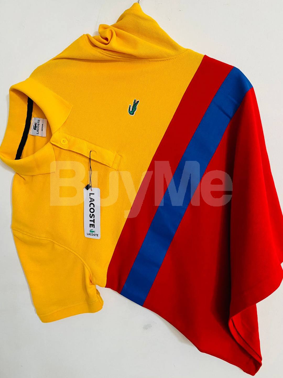 LACOSTE BRAND 3TONE COLLAR T-SHIRTS - PREMIUM QUALITY