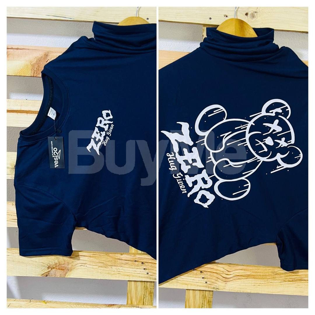 PRINTED T SHIRTS - DARK BLUE