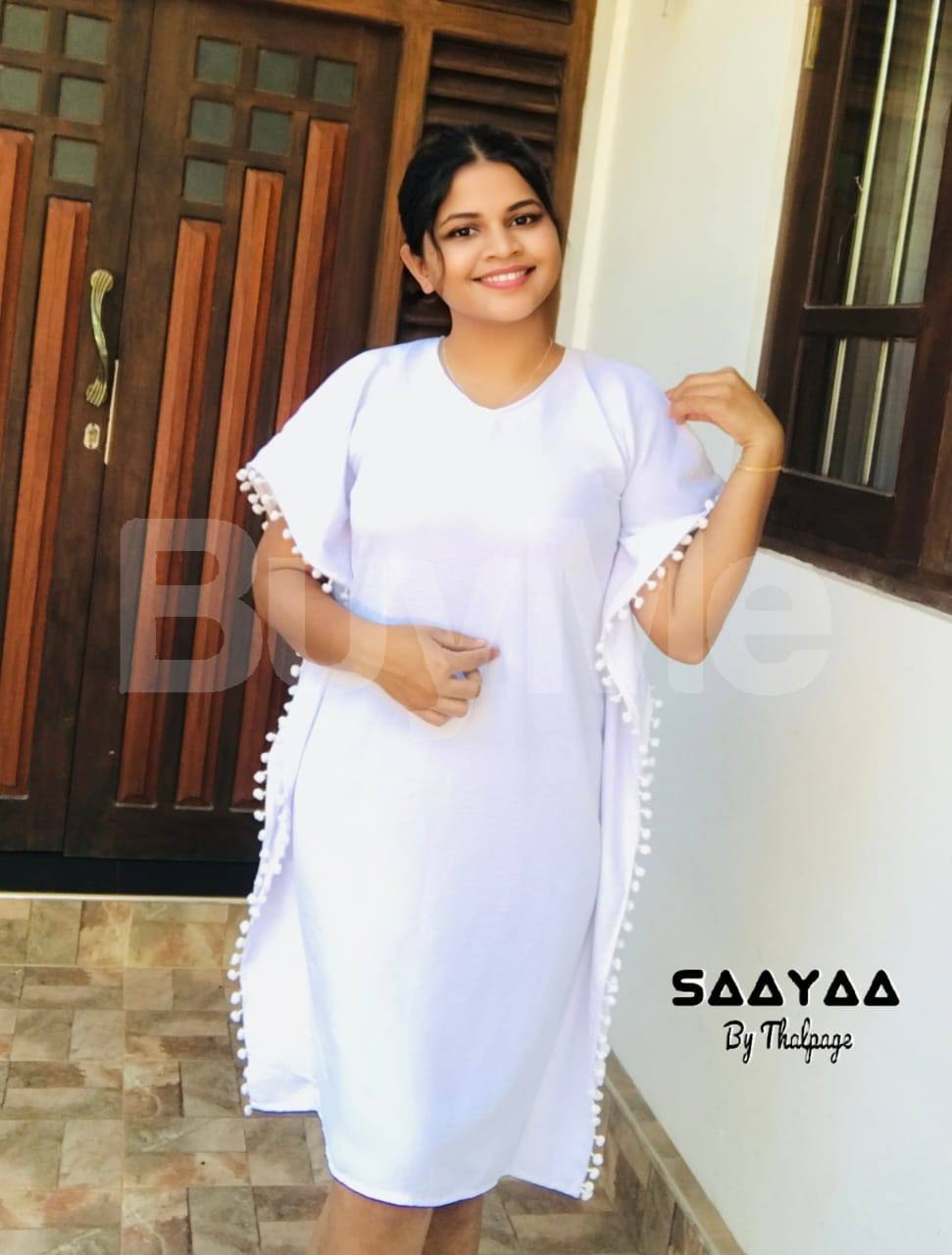 WOMEN ELEGANT WHITE FROCK