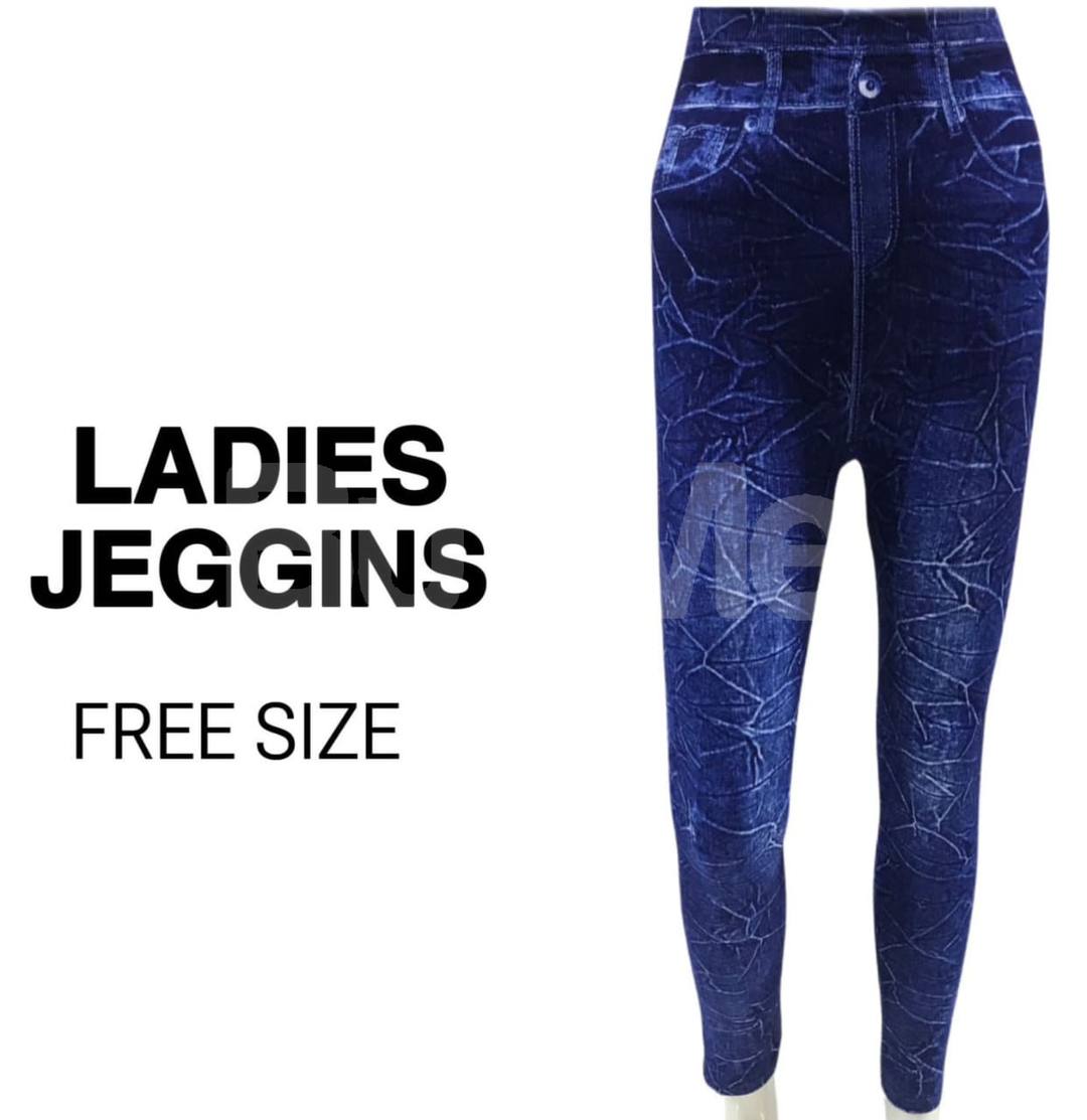 LADIES PREMIUM JEGGING - FREE SIZE BLUE