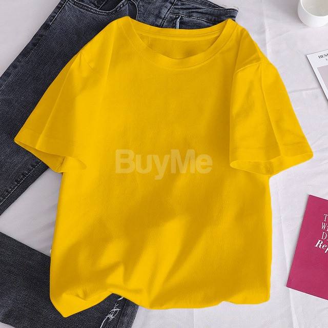 UNISEX PLAIN BAGGY - YELLOW