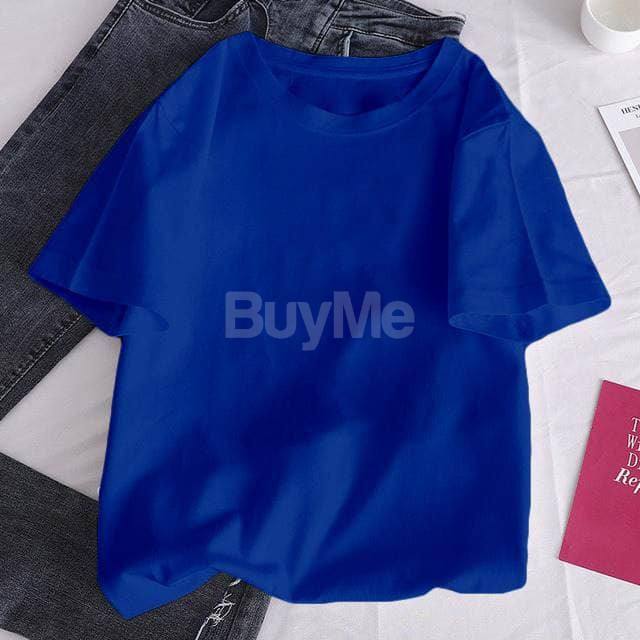 WOMEN'S PLAIN BAGGY TSHIRT - DARKBLUE