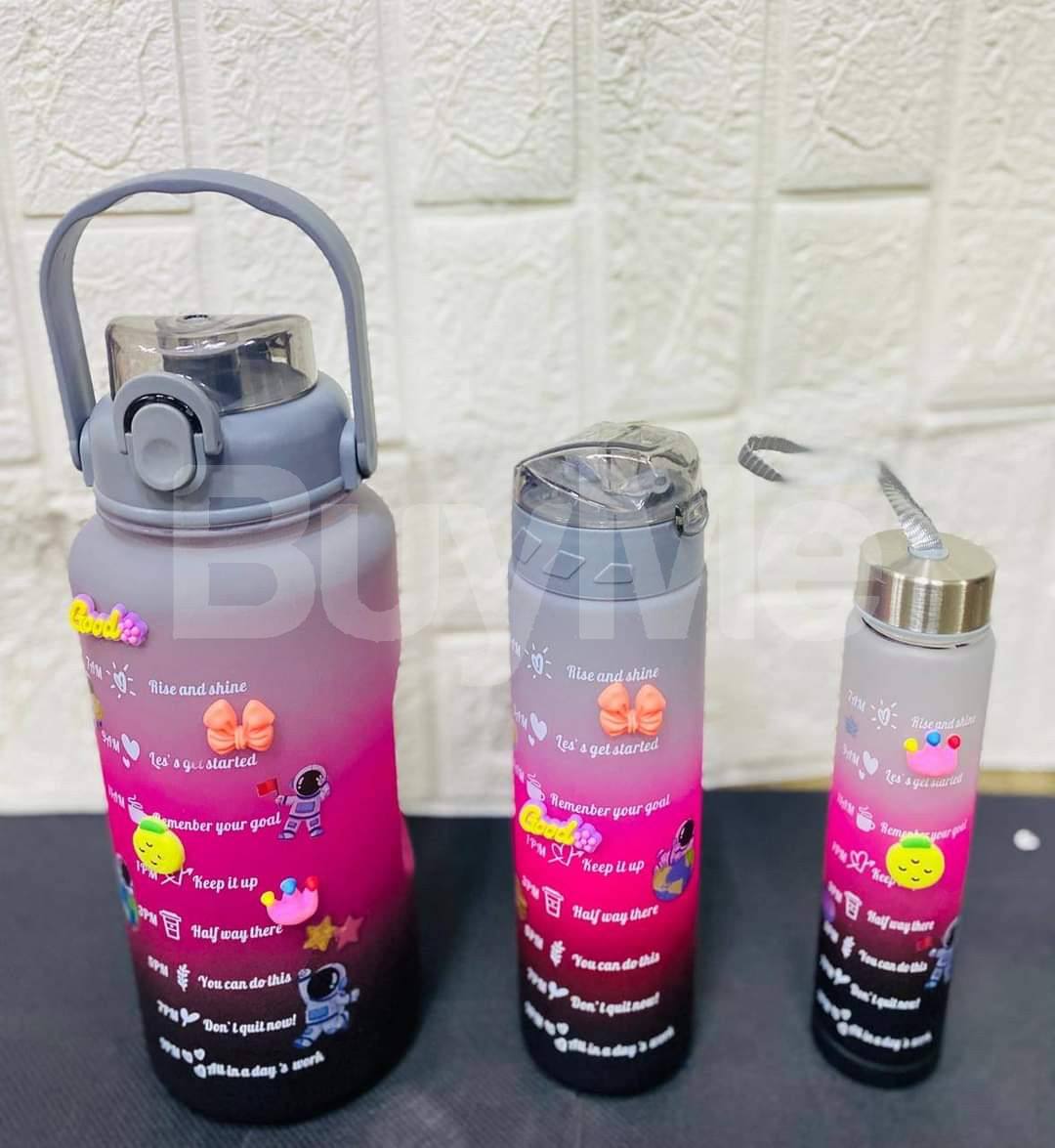 SET OF 3 WATER BOTTLE FOR MEN AND WOMEN