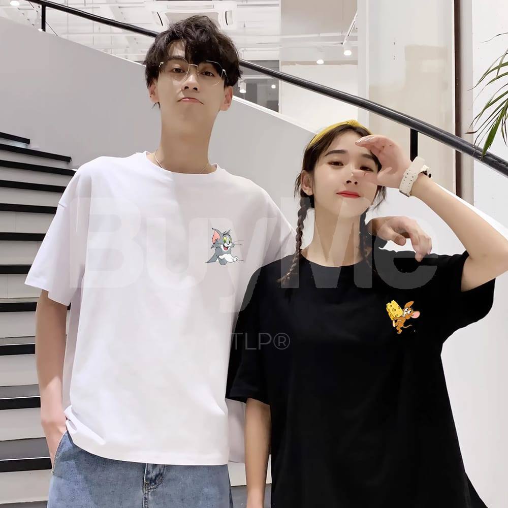 COUPLE T- SHIRTS - BLACK & WHITE