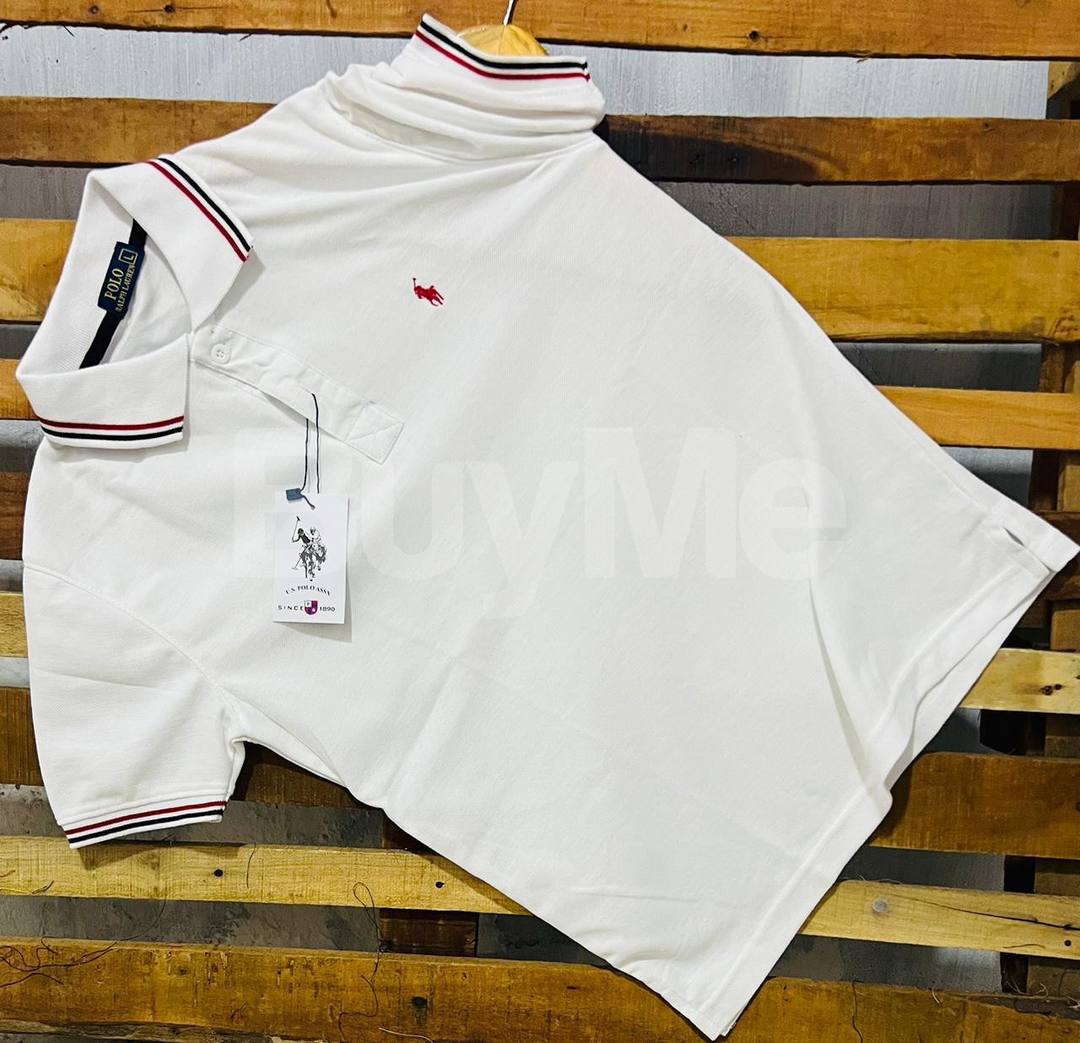 POLO COLLAR TSHIRTS - WHITE