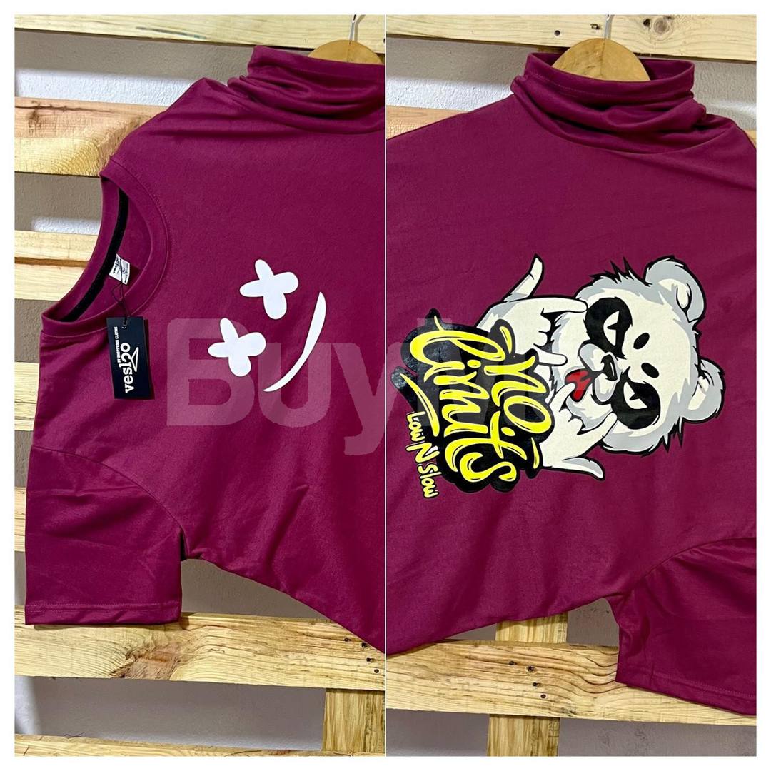 DOUBLE SIDE PRINT CREW NECK T-SHIRT