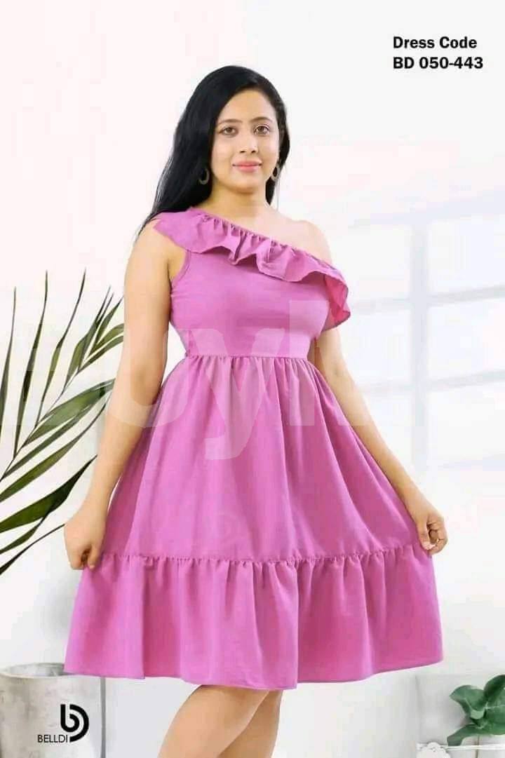 STUNNING LADIES MINI FROCK - PINK