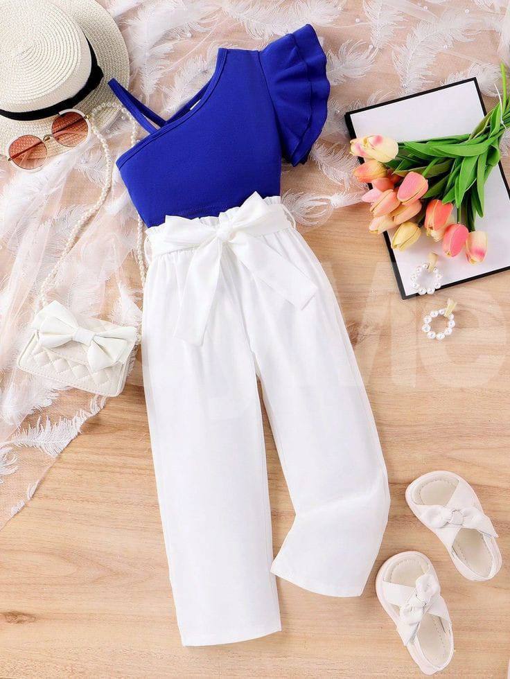 FULL KIT DRESS FOR LADIES - BLUE & WHITE