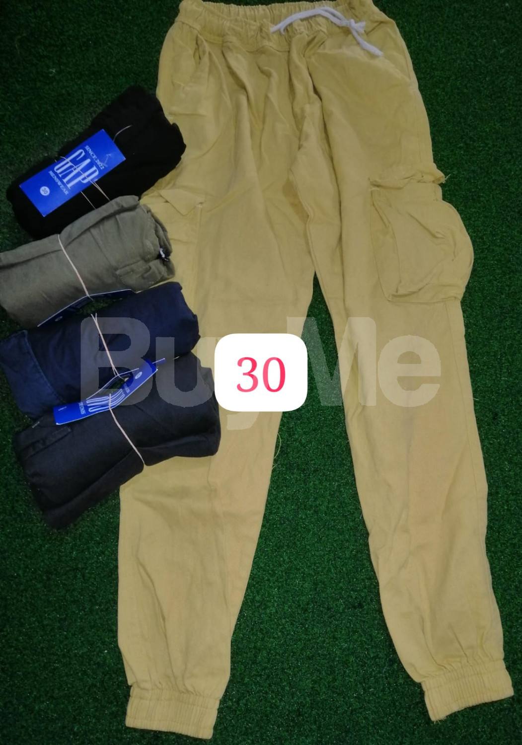 MEN'S LONG PANTS - YELLOWISH BROWN COLOUR