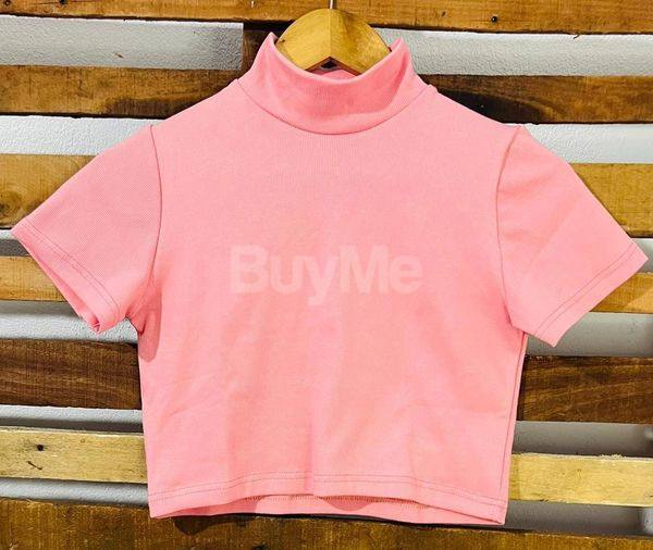 HIGHNECK TSHIRT - PINK