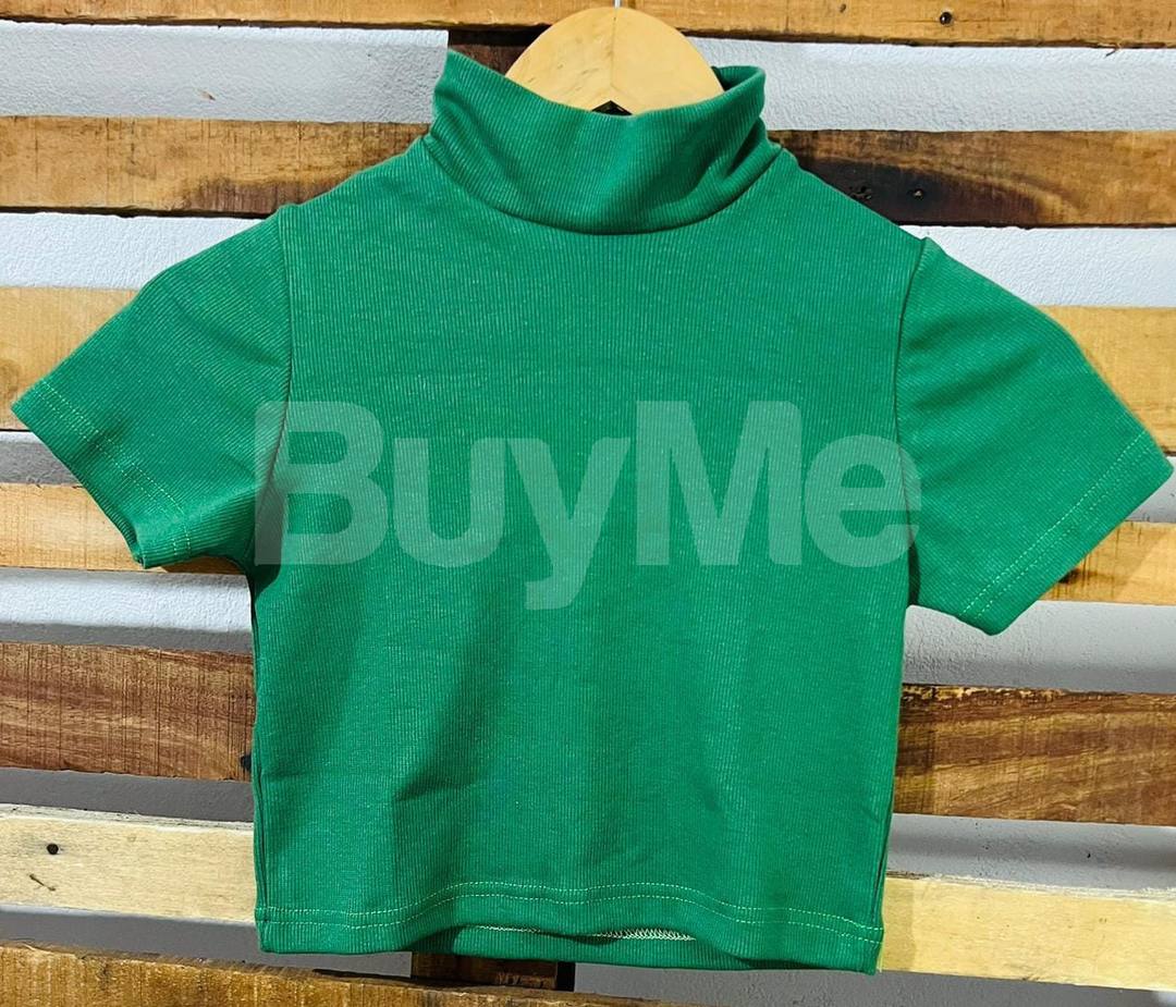 HIGHNECK TSHIRT - DARKGREEN