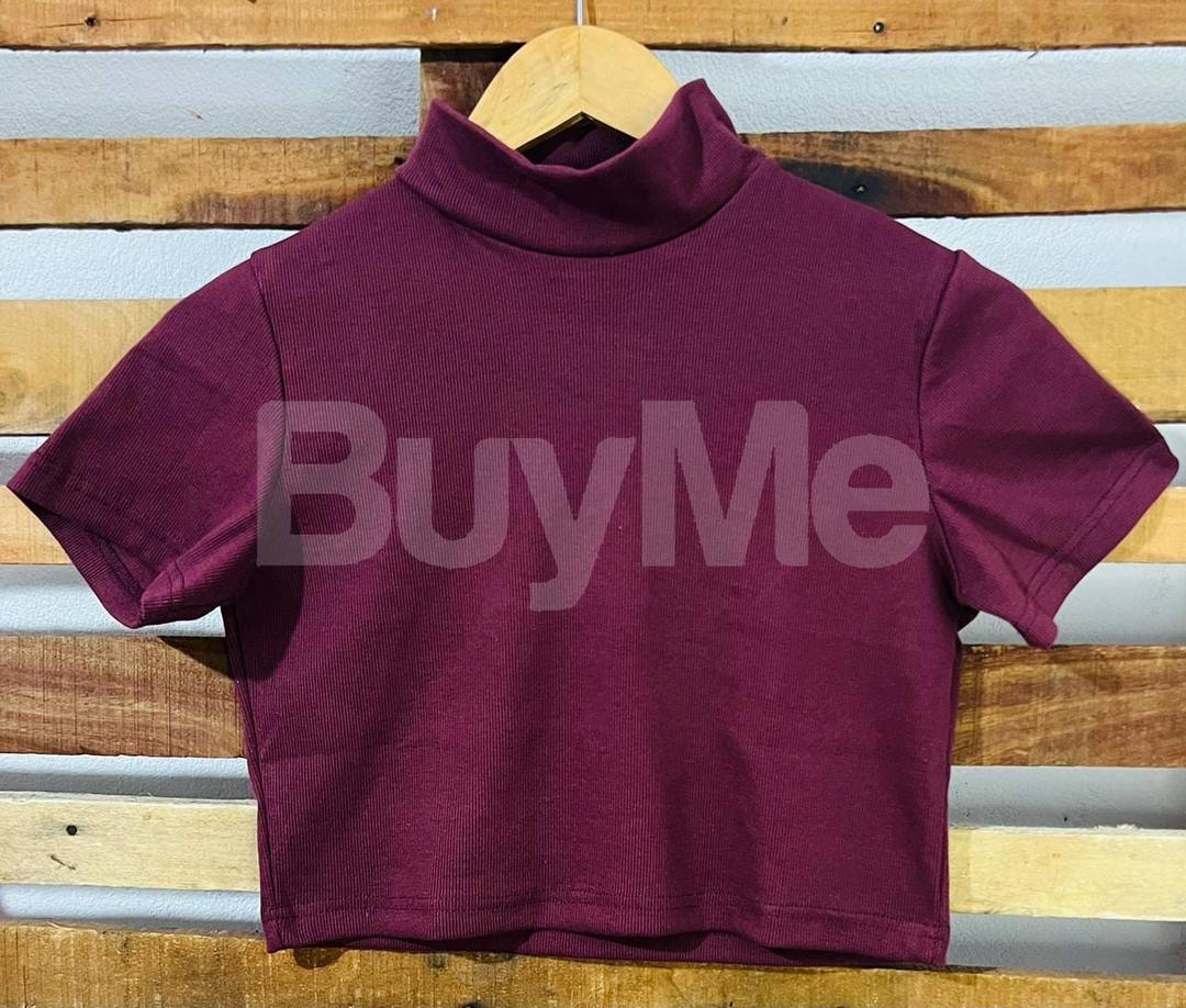 HIGHNECK TSHIRT - MAROON