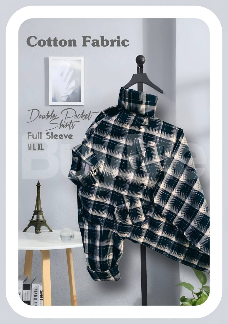 MENS SHIRT - BLACK AND WHITE CHECK