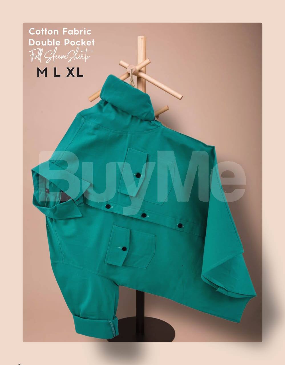 SHORT SLEAVES SHIRT - MINT GREEN