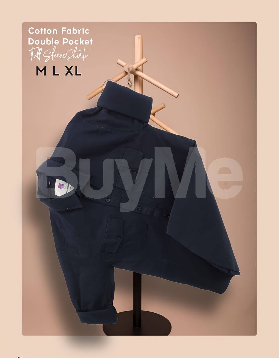 LONG SLEEVE SHIRT - DARK BLUE