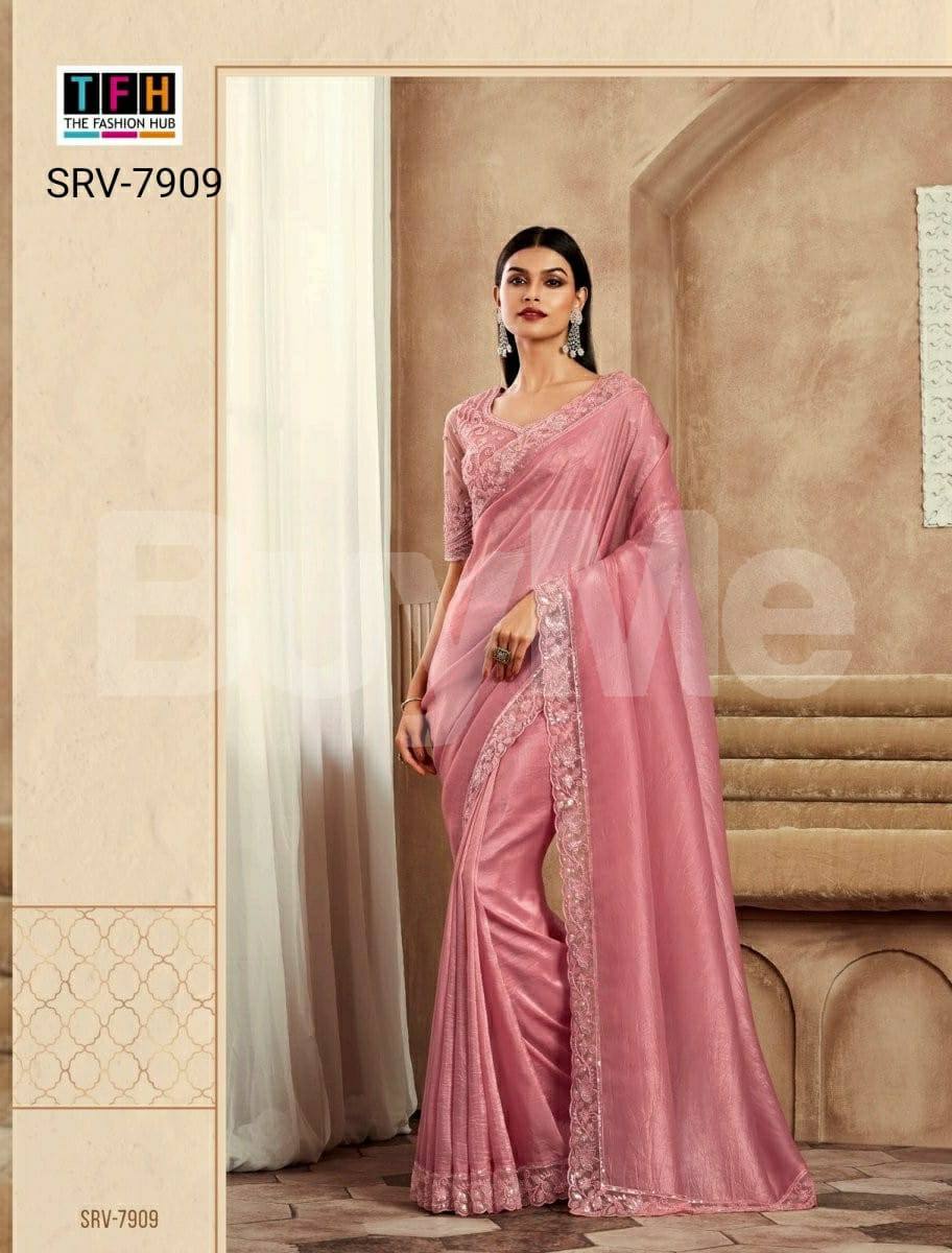 INDIAN SAREE -  PINK