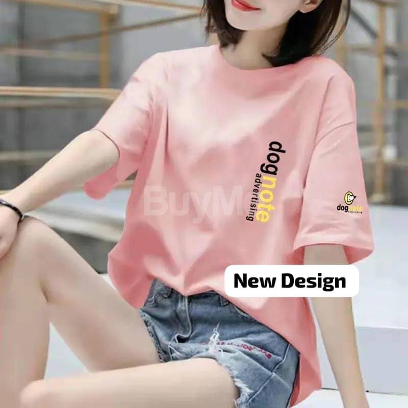 LADIES BAGGY TSHIRT - PINK