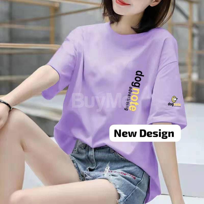 LADIES'S BAGGY TSHIRT - PURPLE