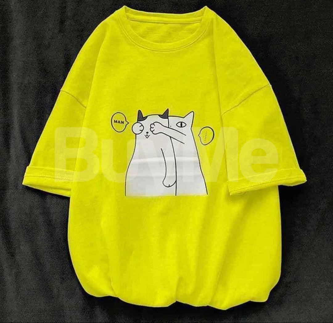 CUTE YELLOW BAGGY T-SHIRT