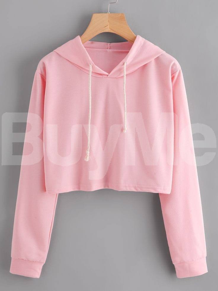 PLAIN PINK HOODIE