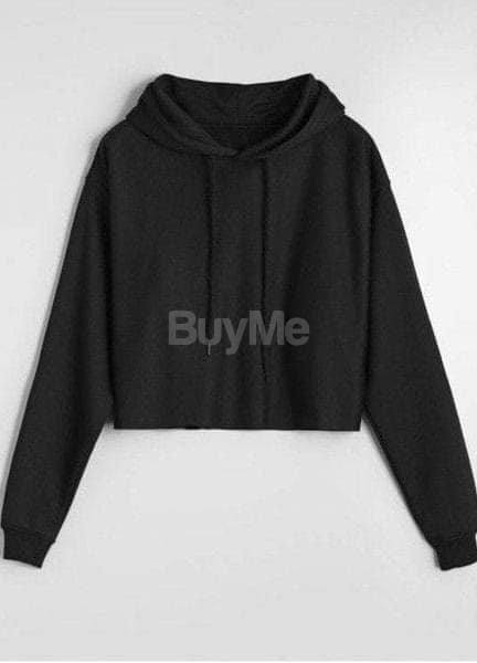 PLAIN BLACK HOODIE