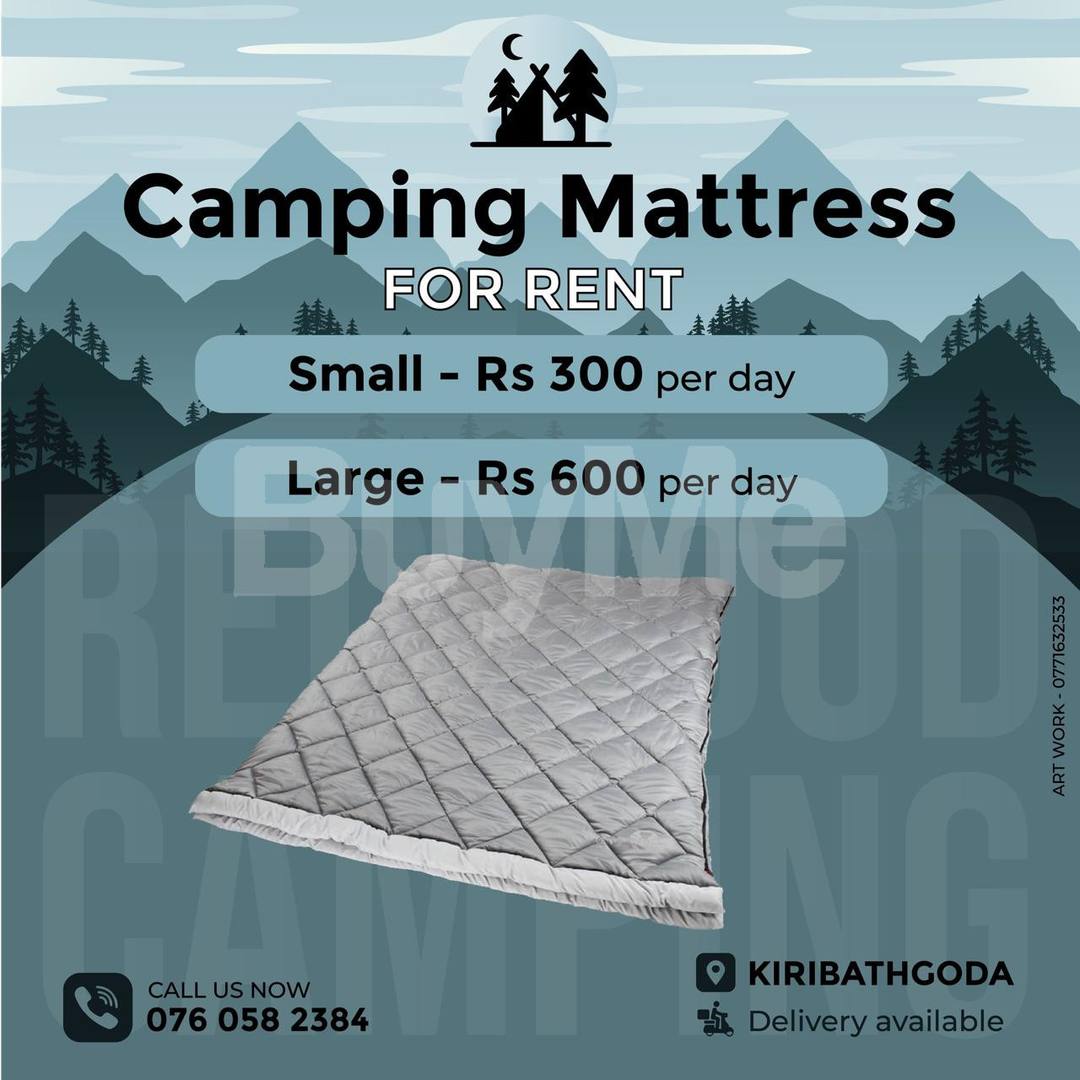 CAMPING MATTRESS (SMALL & LARGE) - RENT