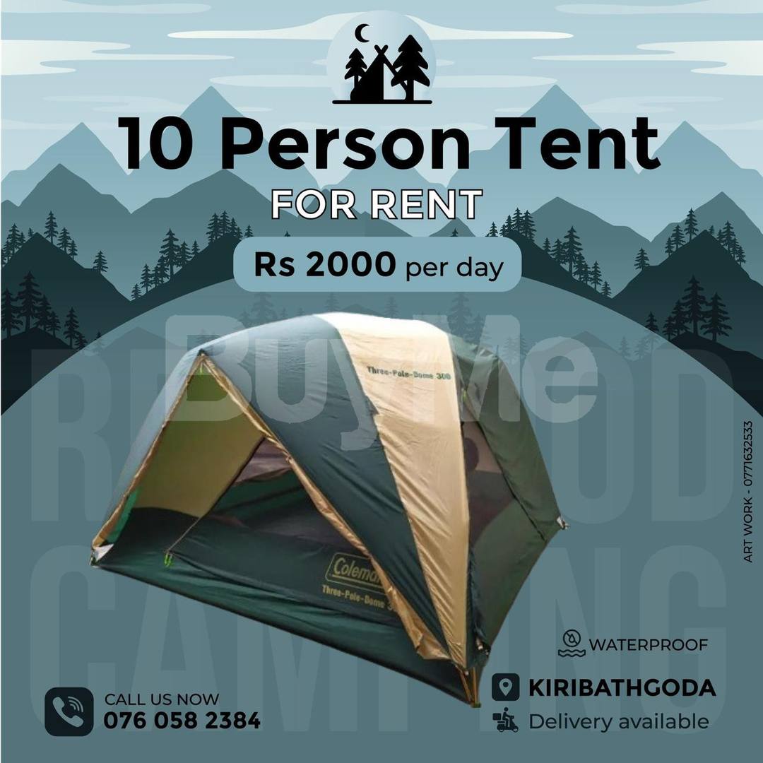 10 PERSON CAMPING TENT - RENT