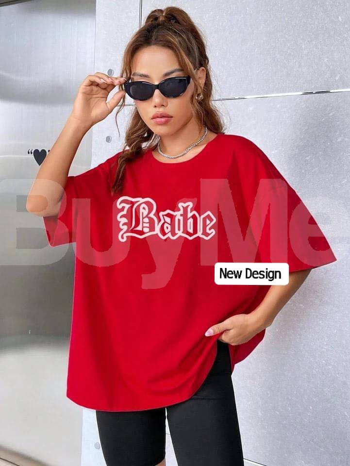 RED BAGGY T SHIRT