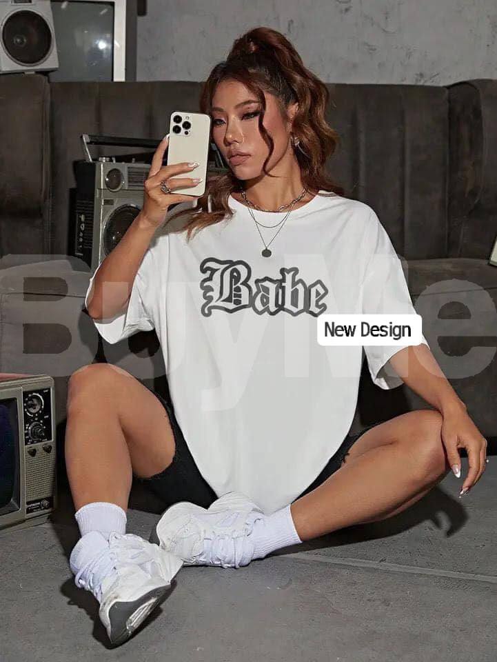 WHITE BAGGY TSHIRT