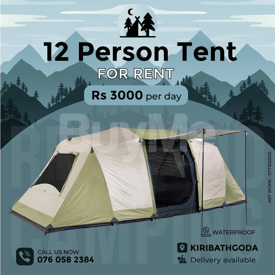 12 PERSON CAMPING TENT - RENT