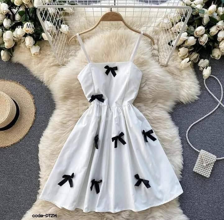 SHORT FROCK - MASHA MATERIAL (WHITE)