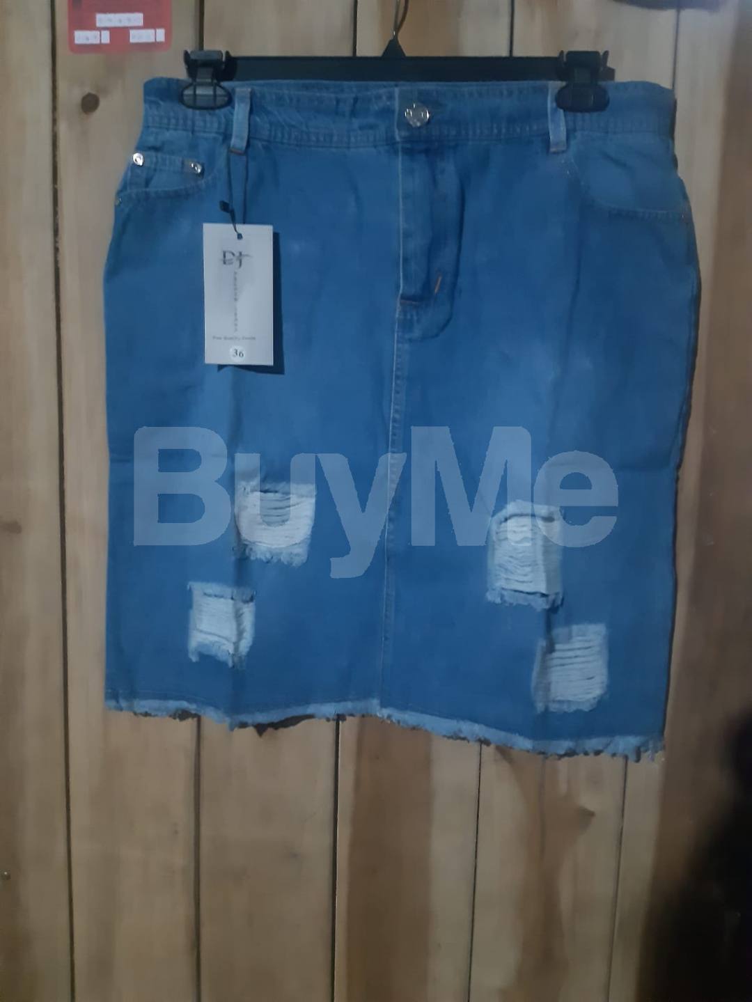 SHORT DENIM SKIRT - MILD BLUE