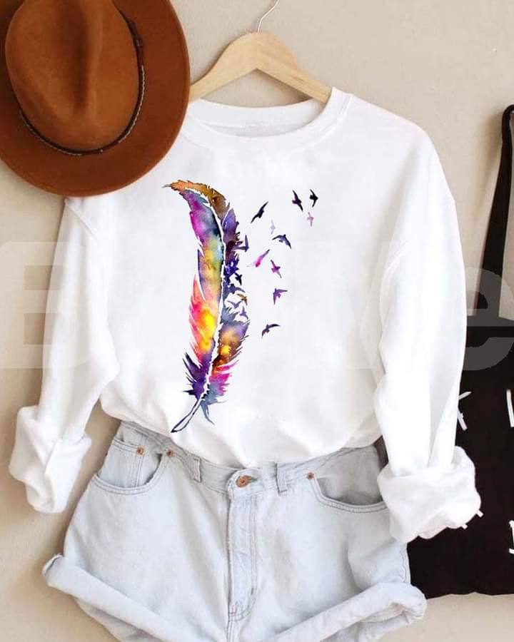 LONG SLEEVE T SHIRTS - WHITE