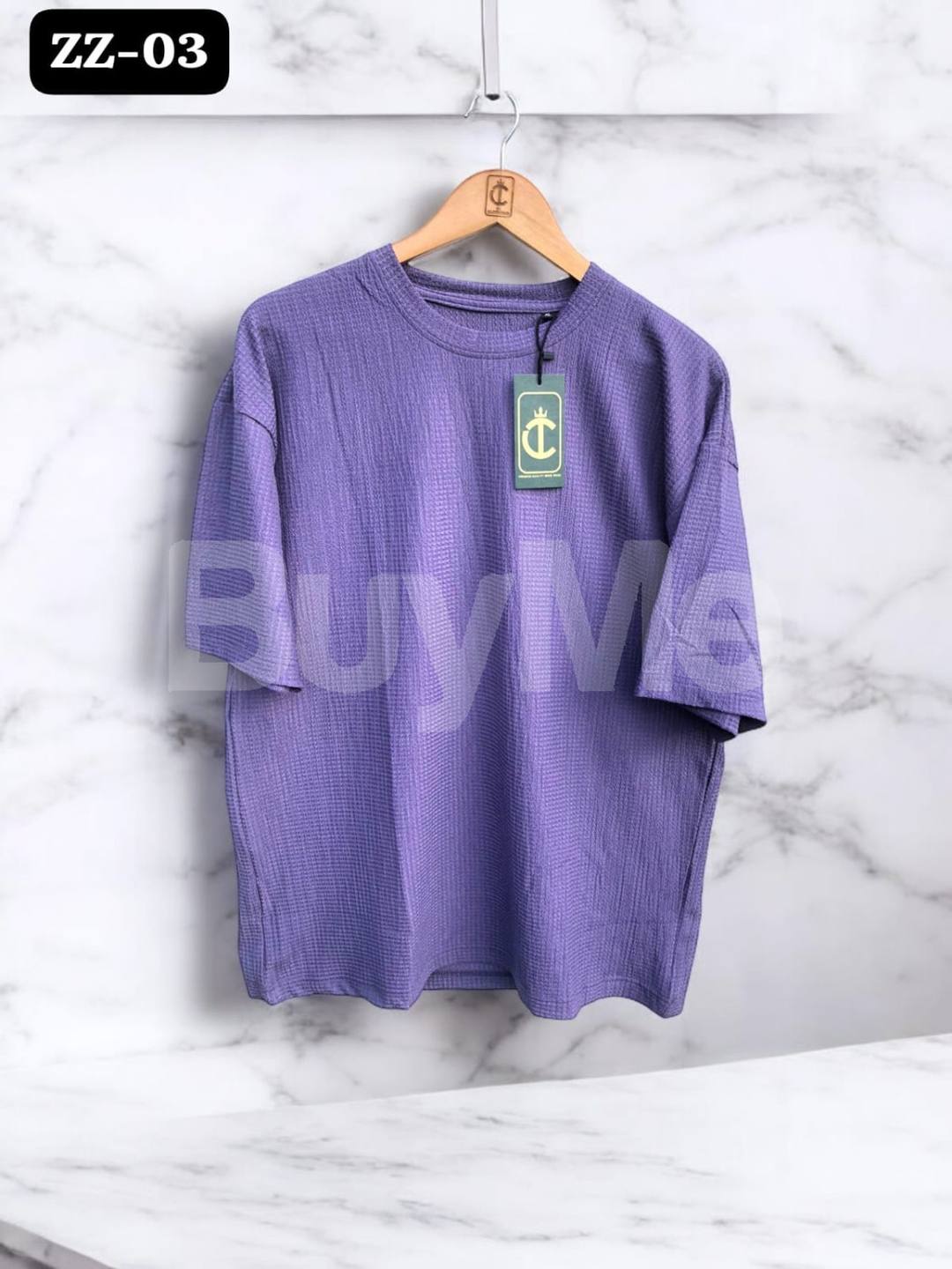 OVESIZE POPCORN T-SHIRT - PURPLE