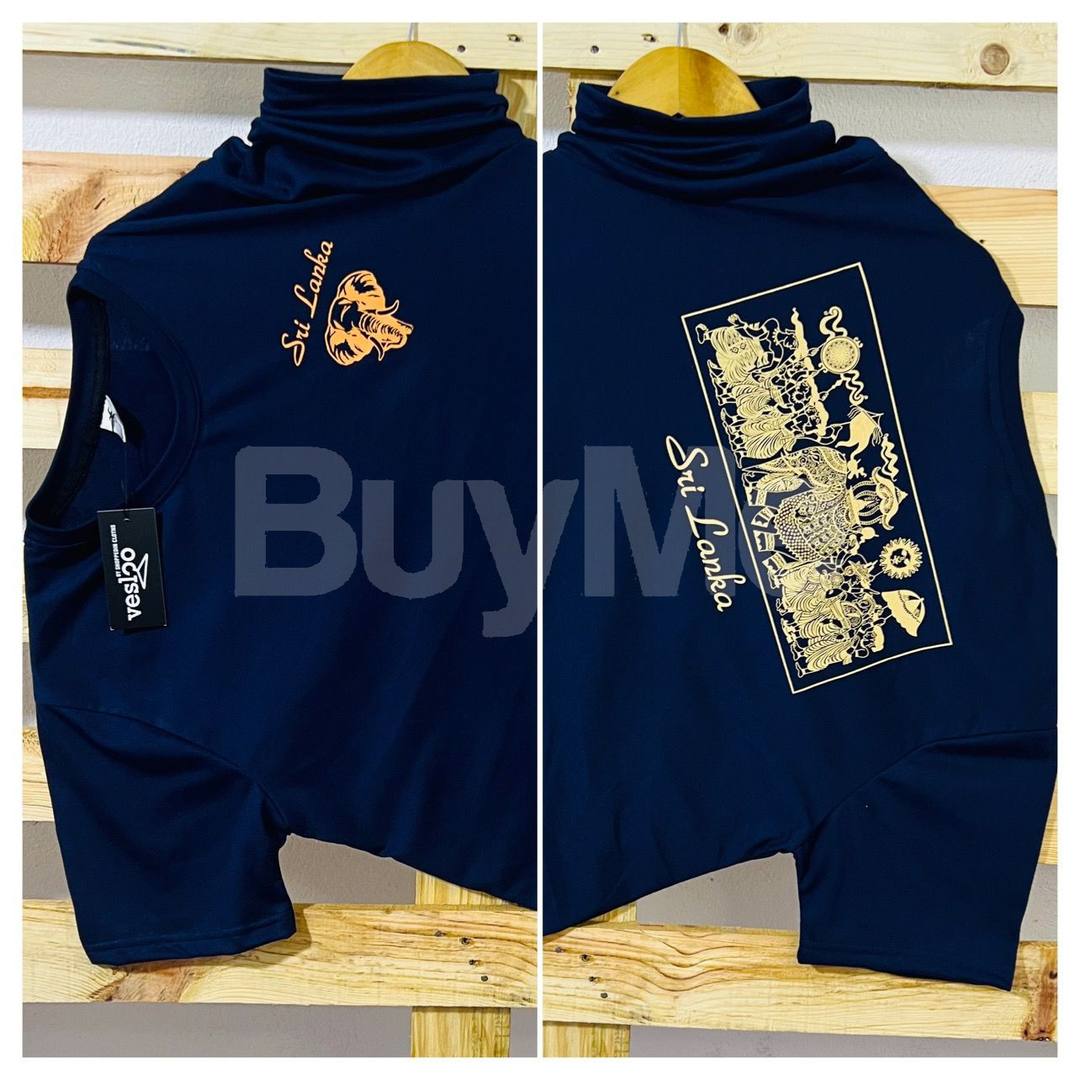 WOMEN'S PRINTED T-SHIRT - DARK BLUE