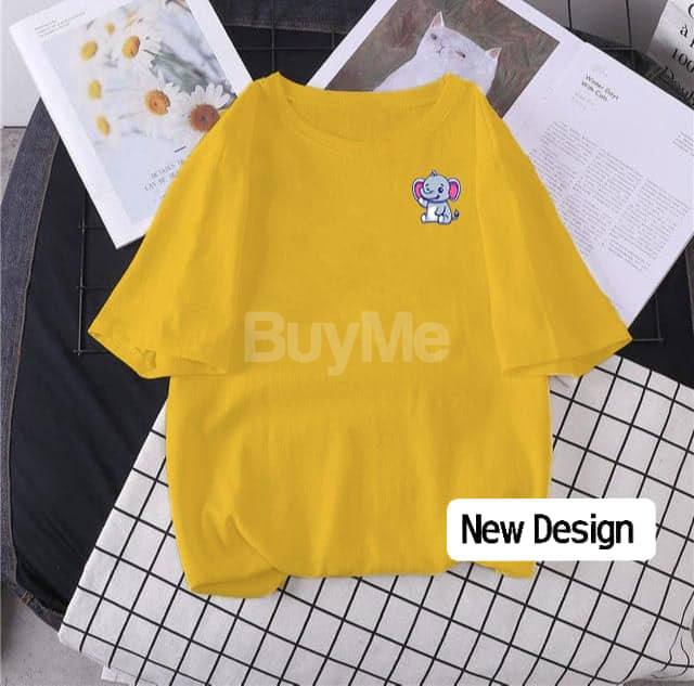 CASUAL BAGGY TSHIRT - YELLOW