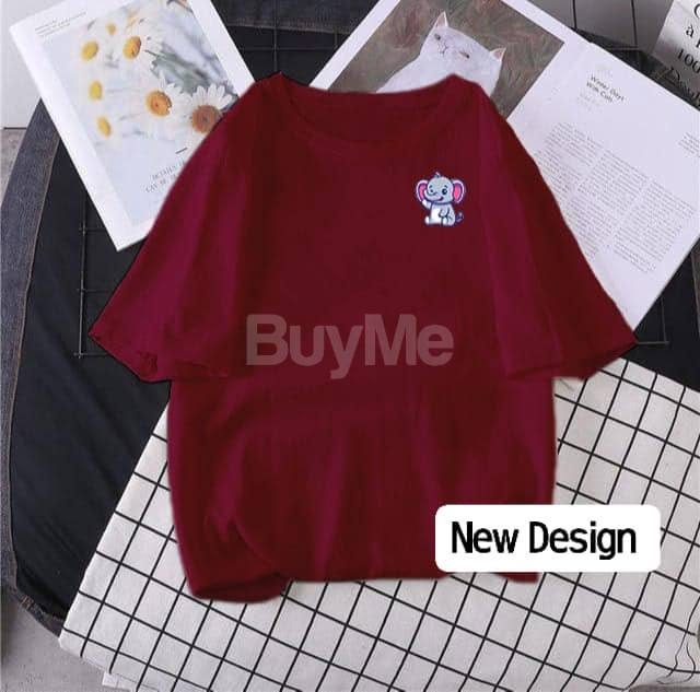 CASUAL BAGGY TSHIRT - MAROON