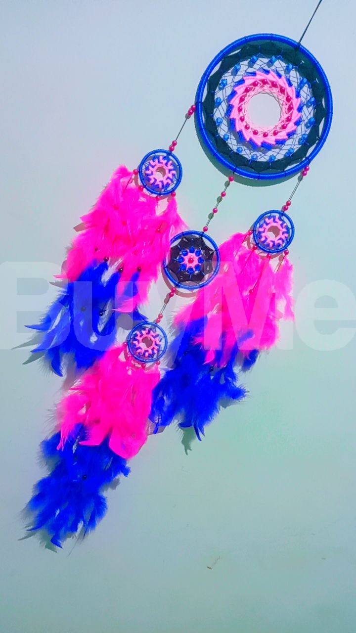 DREAM CATCHER - PINK & BLUE - LARGE SIZE