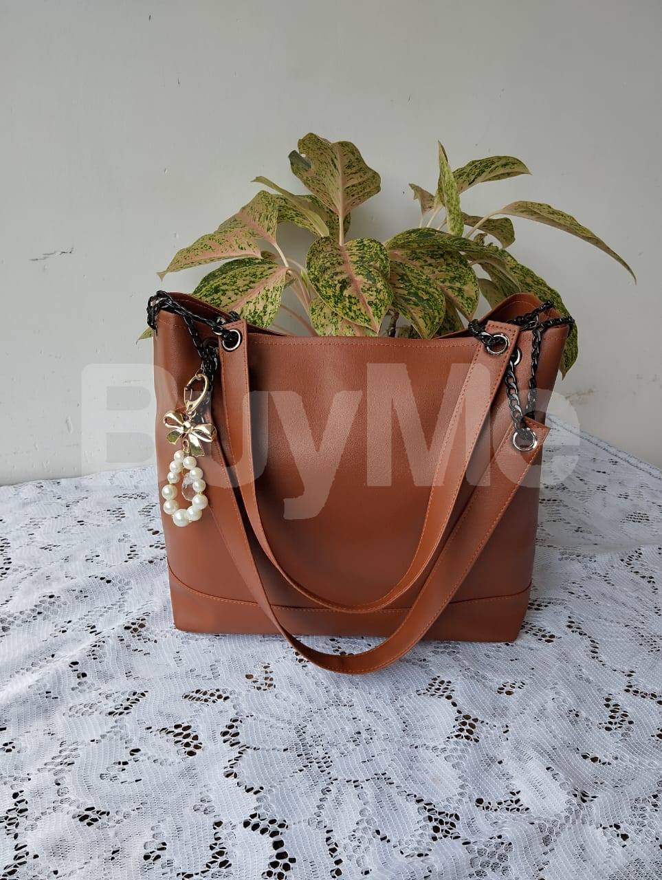 BROWN COLOUR LADIES HAND BAG