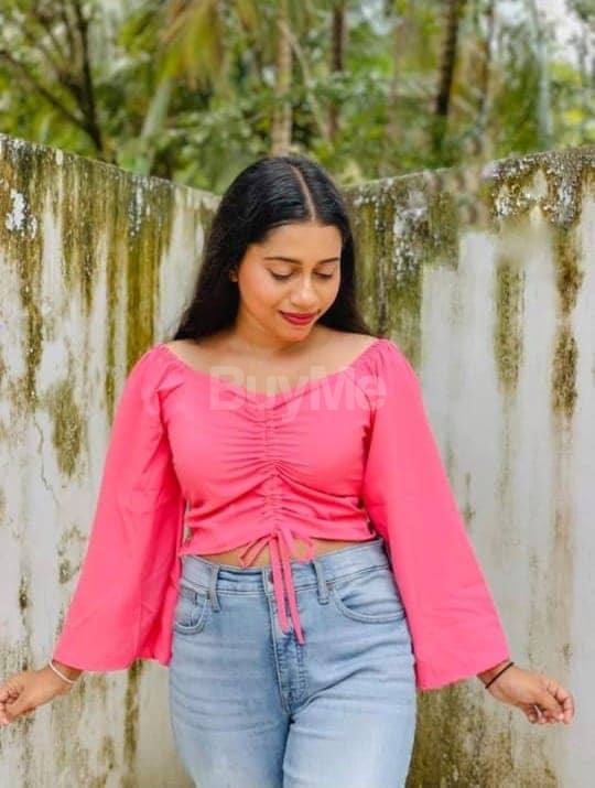 STYLISH DARK PINK CROP TOP